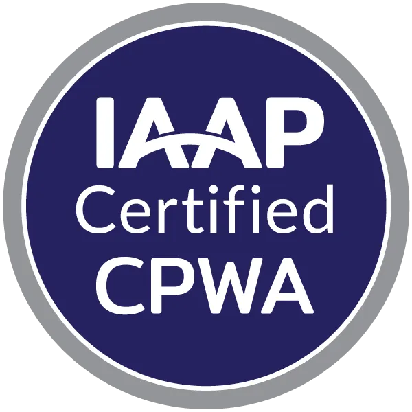 IAAP Certified Professional in Web Accessibility (CPWA) Badge